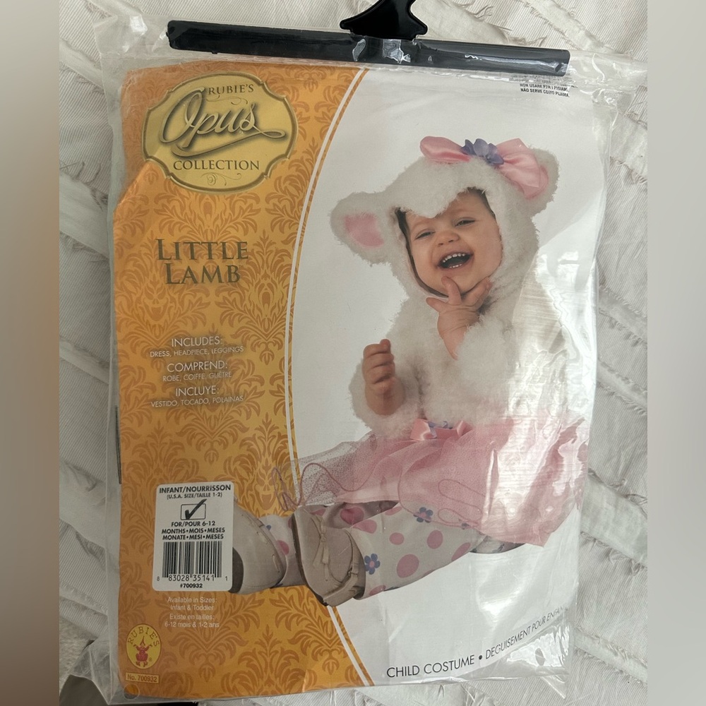 NWT Baby Little Lamb Costume - White and Pink